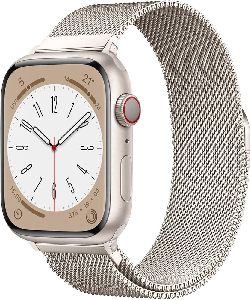 Original Stainless Steel Milanese Loop Compatible with Apple Watch Band 38mm 40mm 41mm 42mm 44mm ... | Amazon (US)