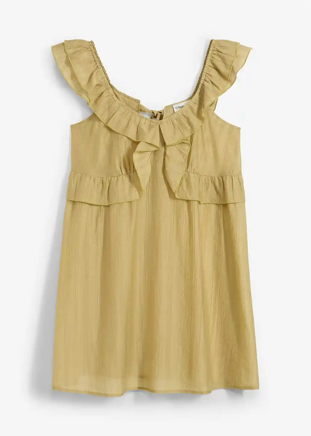 Transparentes Minikleid mit Volants | Bonprix DE