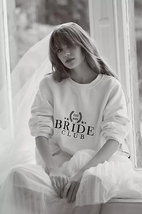 Bride Club Crew-Neck Sweatshirt | Anthropologie (US)