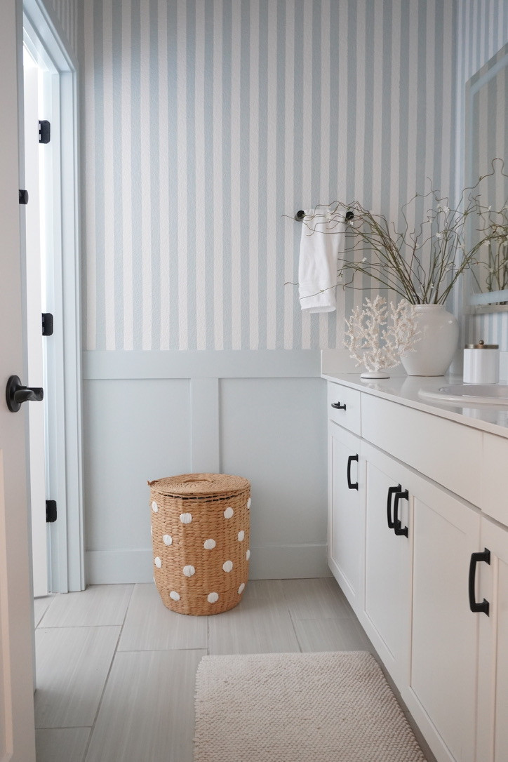 Kids bathroom decor. Polka dot decor. bathroom decor. Neutral bathroom  

 #LTKmomlife #LTKHome #LTKKids