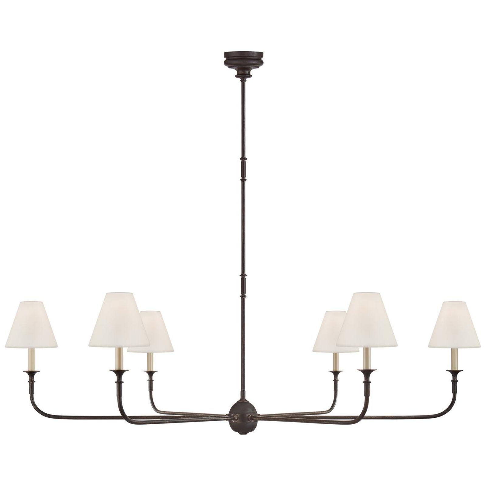 Thomas O'Brien Piaf 58 Inch 6 Light Chandelier by Visual Comfort Signature Collection | 1800 Lighting