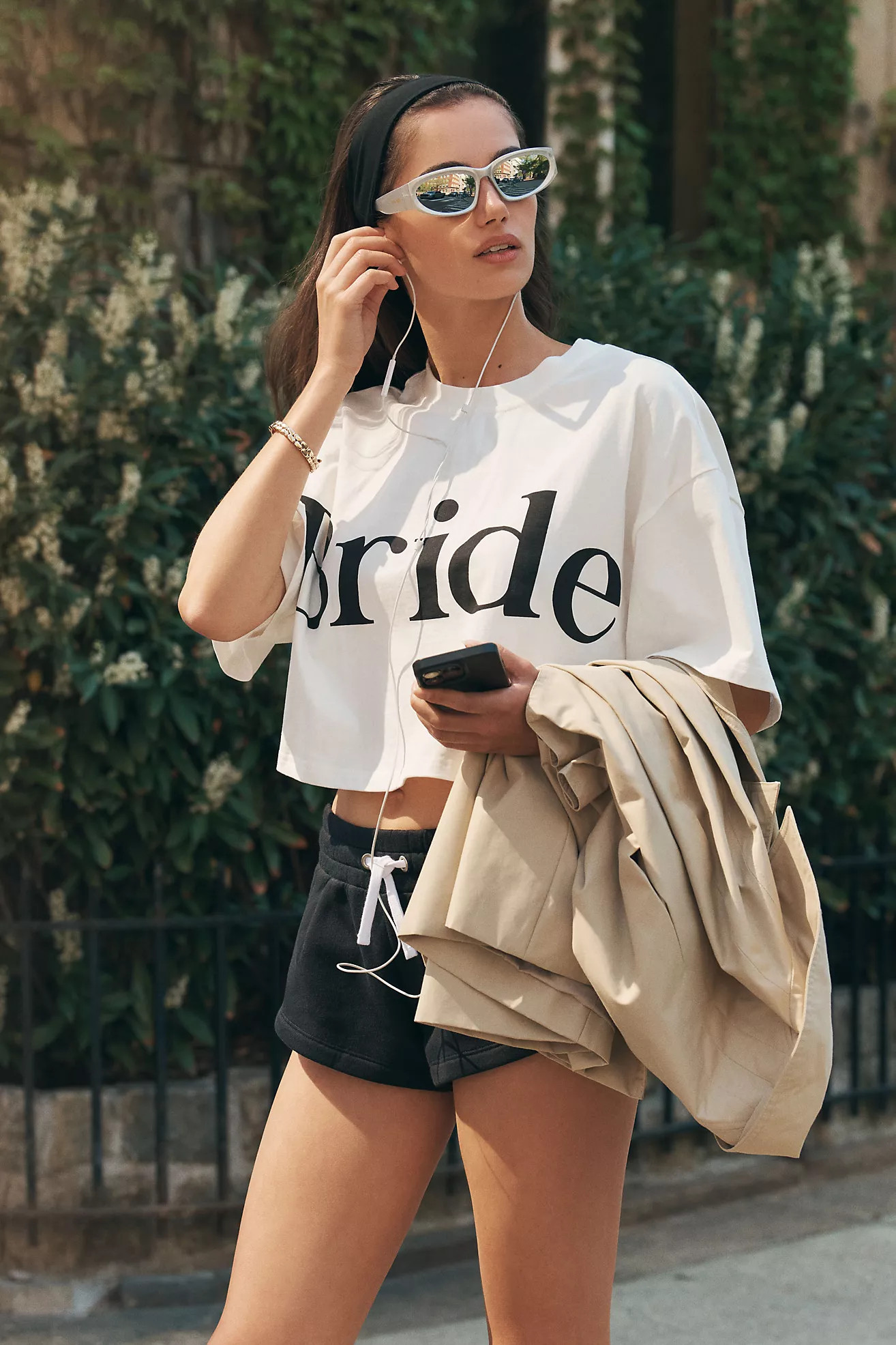 BRIDEMERCH Boxy Bride Crop Graphic Tee | Anthropologie (US)