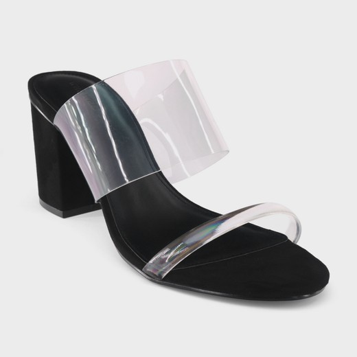 Women's Translucent Heeled Sandal Rumor Who What Wear - Clear | Target