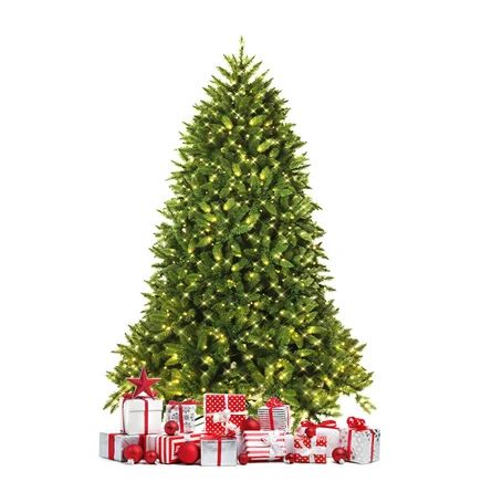 The Holiday Aisle® Extra Full Green Realistic Artificial Fir Christmas Tree with 650 LED Lights ... | Wayfair North America
