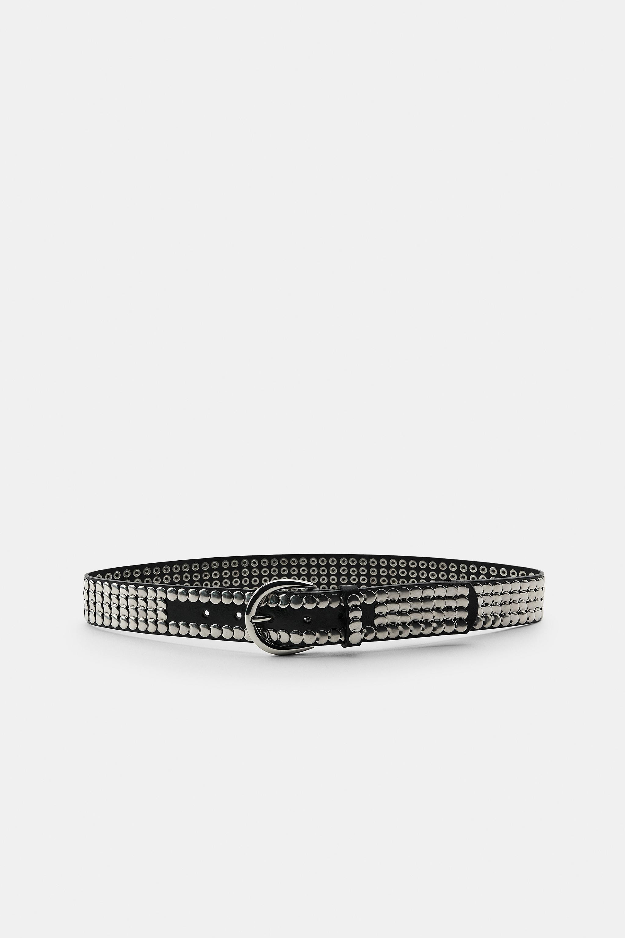 MULTI-STUD LEATHER BELT | Zara Canada