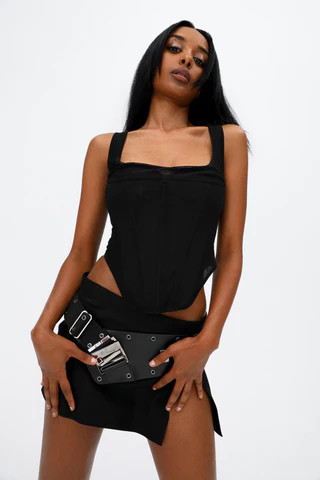 CAMPBELL CORSET - BLACK | Miaou