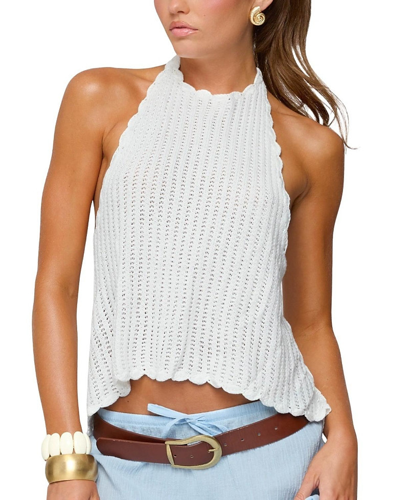 Edikted Ivey Backless Crochet Halter Top | Bloomingdale's (US)