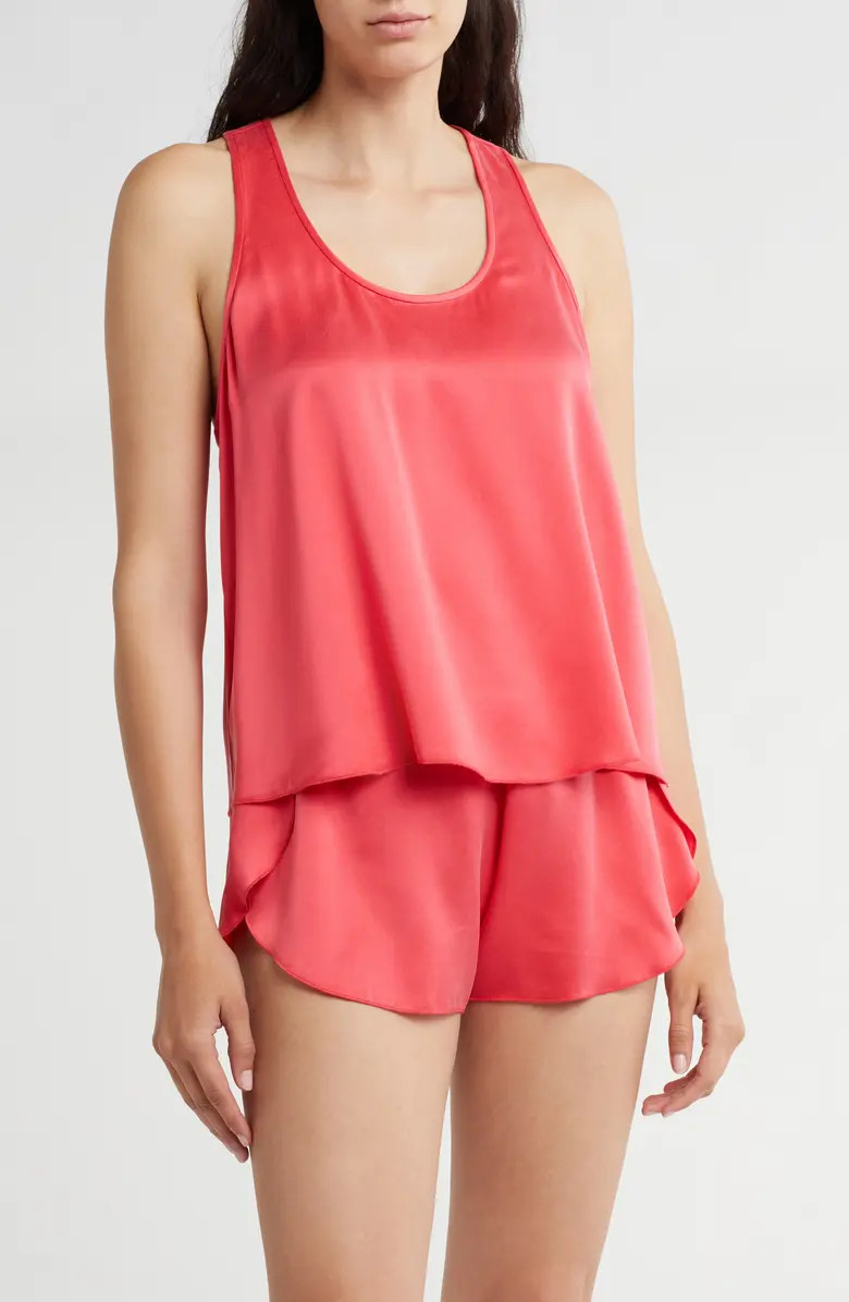 Racerback Washable Silk Short Pajamas | Nordstrom