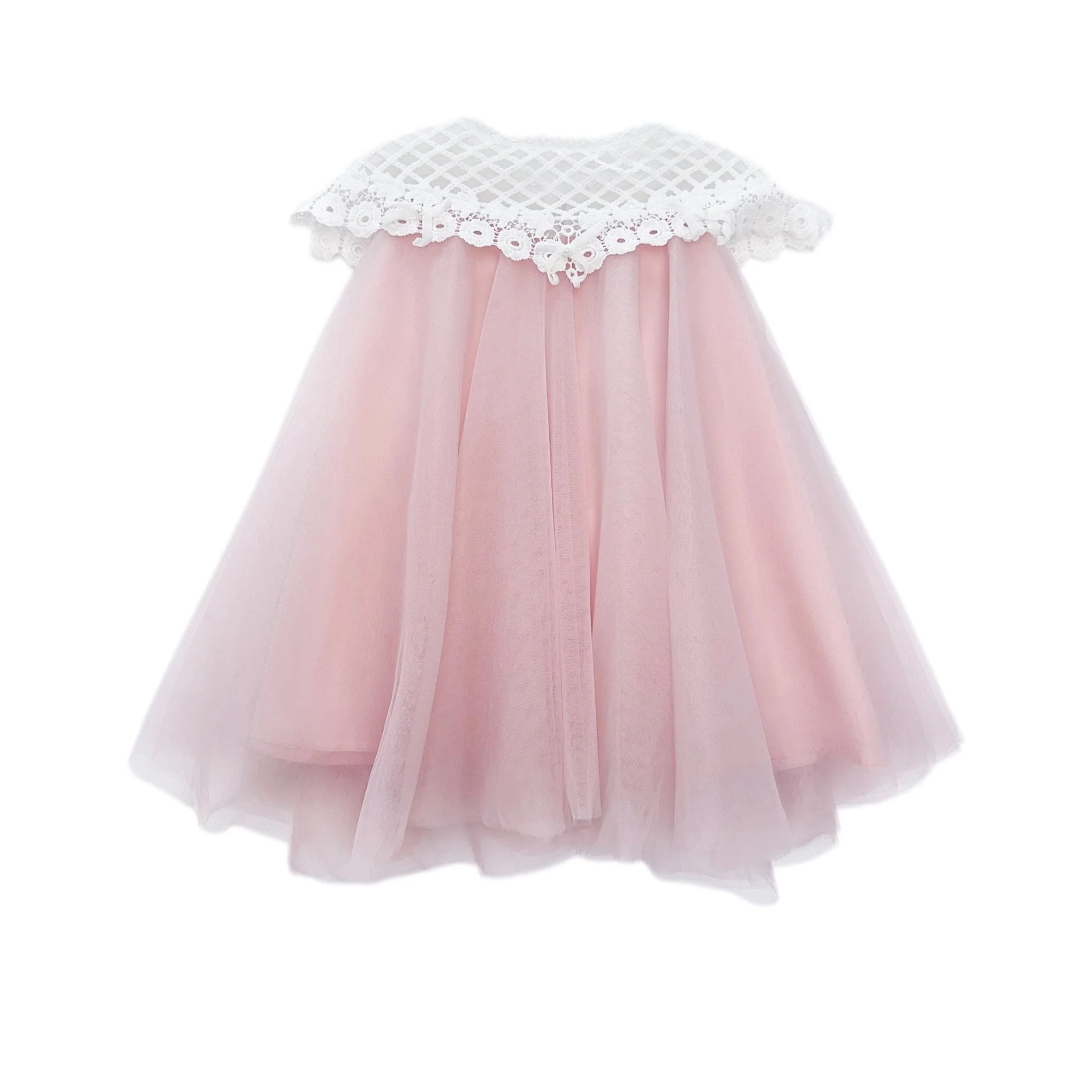 Rosa Pink Tulle Flower Dress | petite maison kids