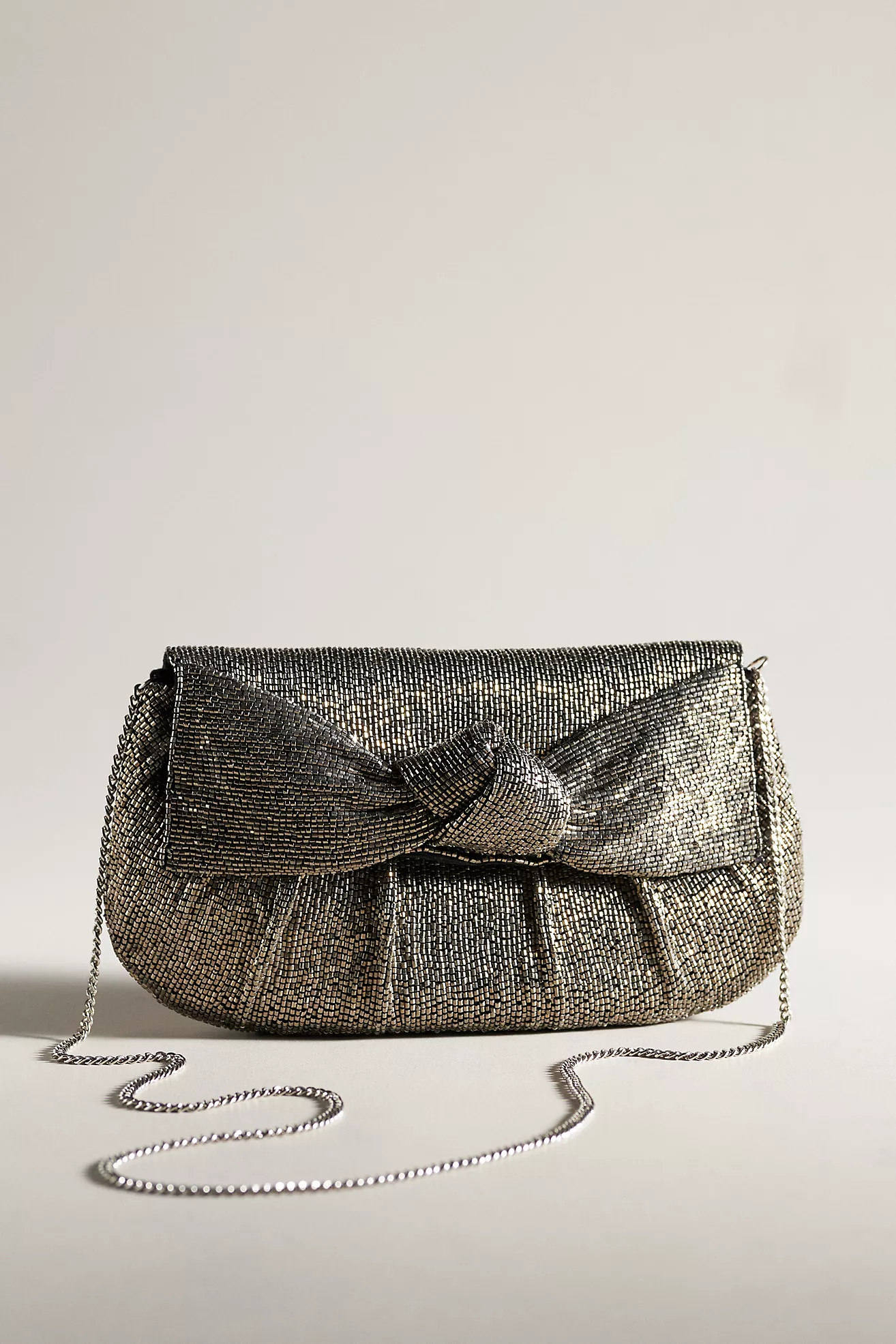 Maeve Beaded Bow Clutch | Anthropologie (US)