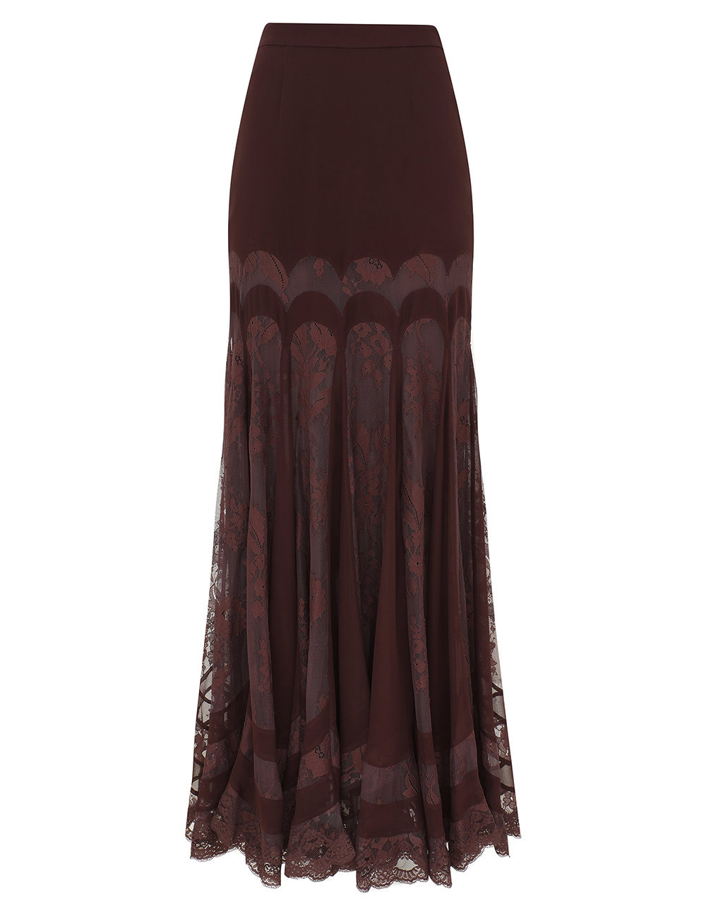 Valiant Panelled Maxi Skirt - Chocolate | ZIMMERMANN (US, CA, EU, MENA)