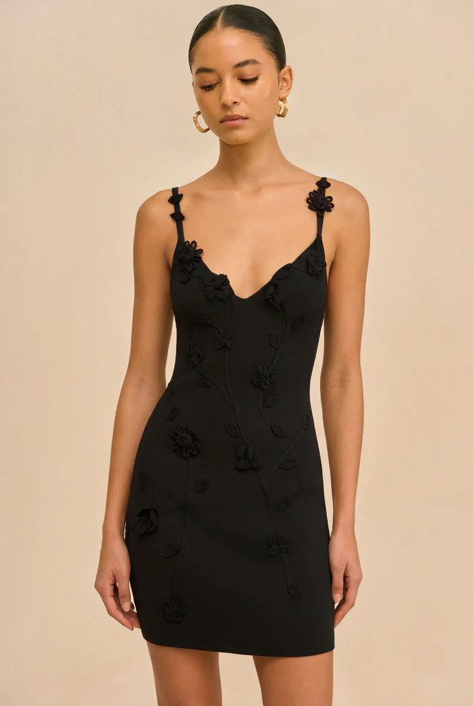 FLORA KNIT DRESS - BLACK | Cult Gaia - US