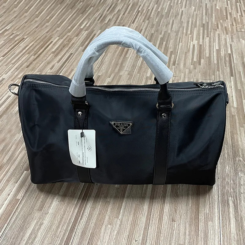 1:1 DUPE Pra Da Black Outdoor Travel Bags Large Capacity Handbag Crossbody Duffel Bag With Strap ... | DHGate