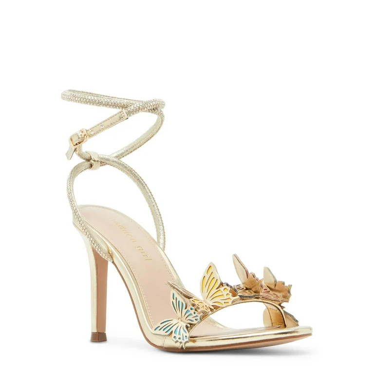 Madden Girl Women's Butterflyy Open-Toed 4" Stiletto Heels with Detail - Walmart.com | Walmart (US)