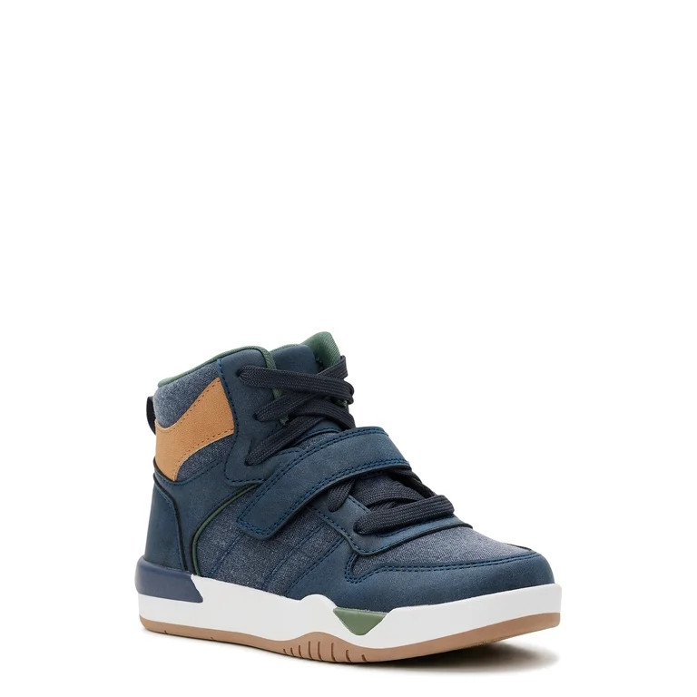 Wonder Nation Boys Fashion High Top Sneakers, Sizes 13-6 | Walmart (US)