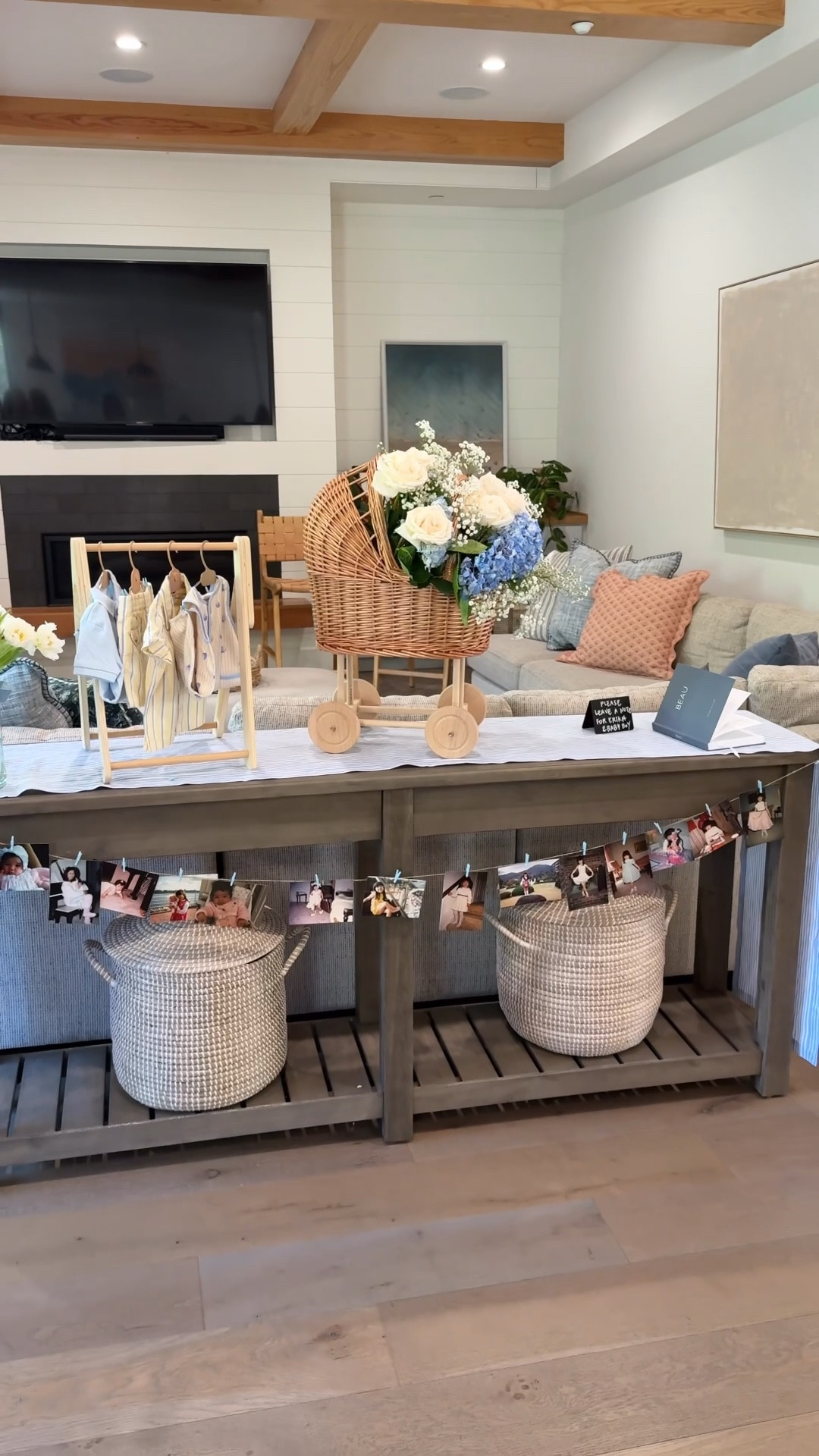 Classic boy baby shower featuring pinstripes, baby blue bows, toile and blooms! 

#LTKmomlife #LTKBaby #LTKBump
