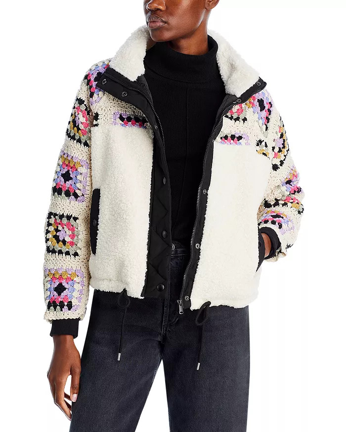 Mixed Media Boxy Jacket | Bloomingdale's (US)