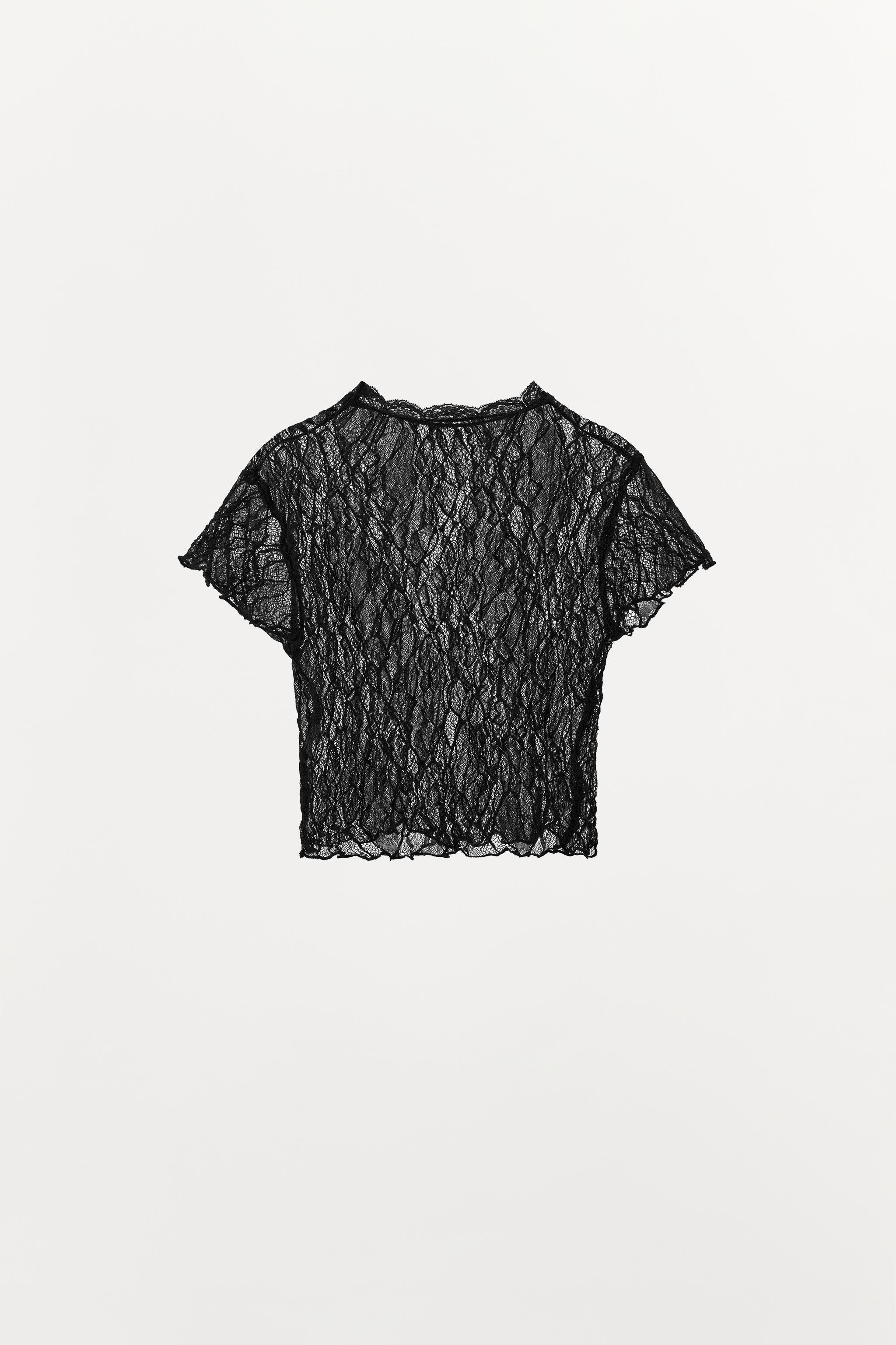LACE CROP TOP | Zara UK
