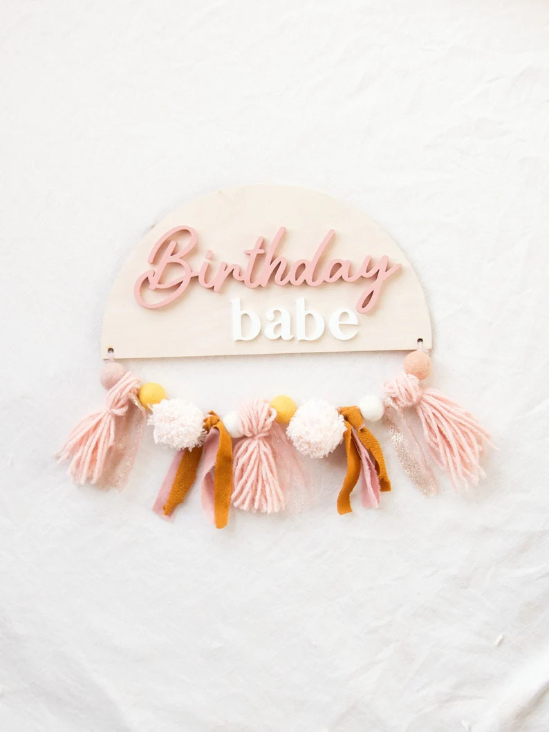 Boho Nursery Neutral Name Plaque Newborn Baby Milestone | Etsy | Etsy (US)