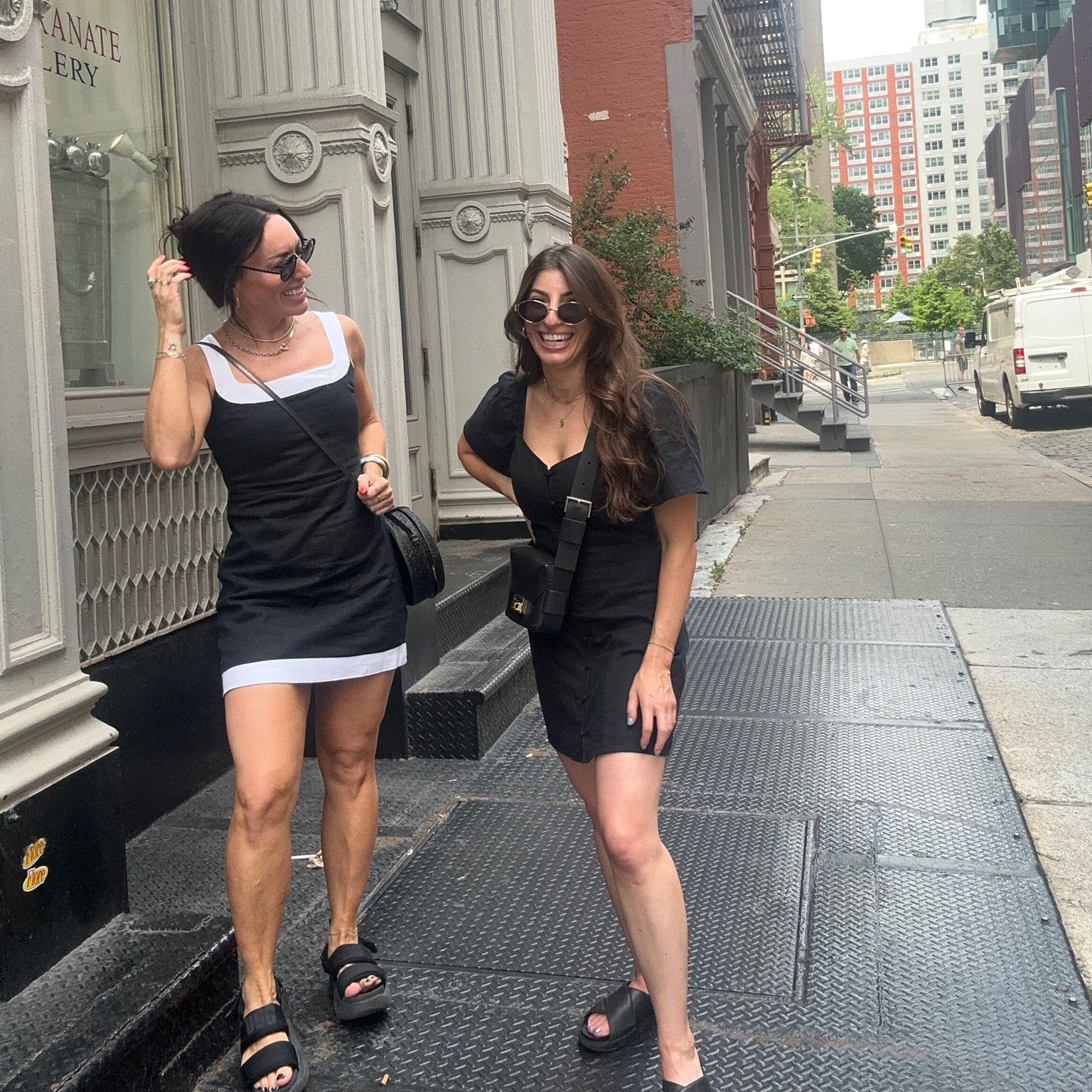 A lil’ Abercrombie twinning SoHo moment. 

I wear regular length (size small) in the dress and Shelby’s black dress is a petite XS.



#LTKfindsunder100 #LTKtravel #LTKSeasonal