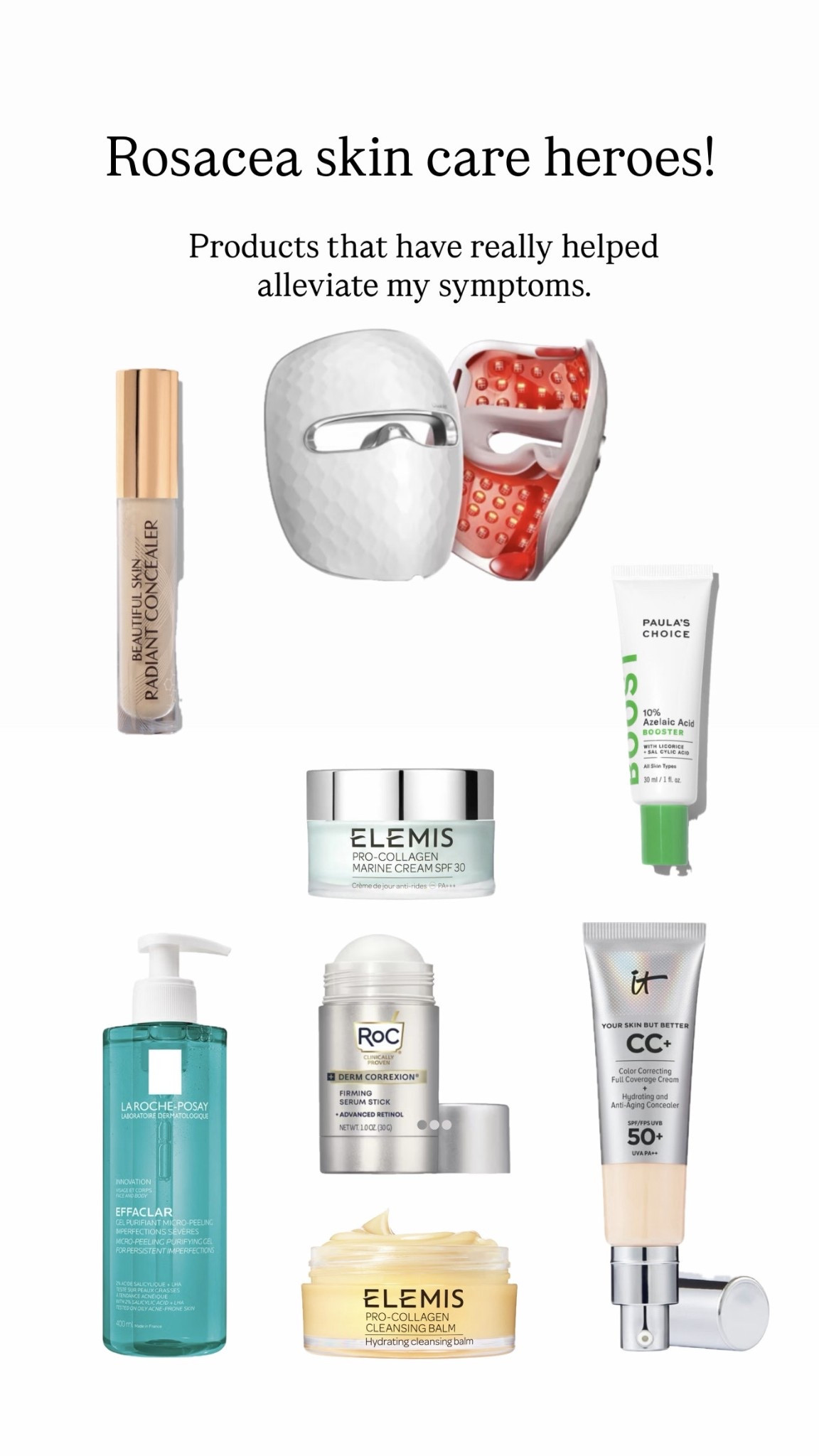 Products that have really helped with my rosacea! I use shade Fair light in the It cosmetics foundation. 

#LTKbeauty #LTKeurope