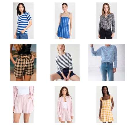 Stripes and gingham for summer!