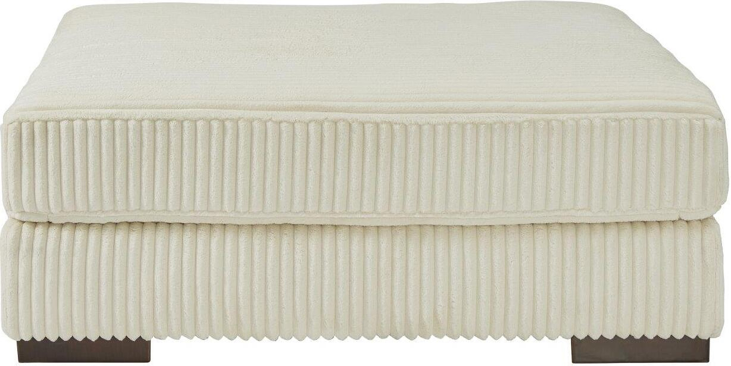 Lindyn Oversized Accent Ottoman In Ivory | 1stopbedrooms