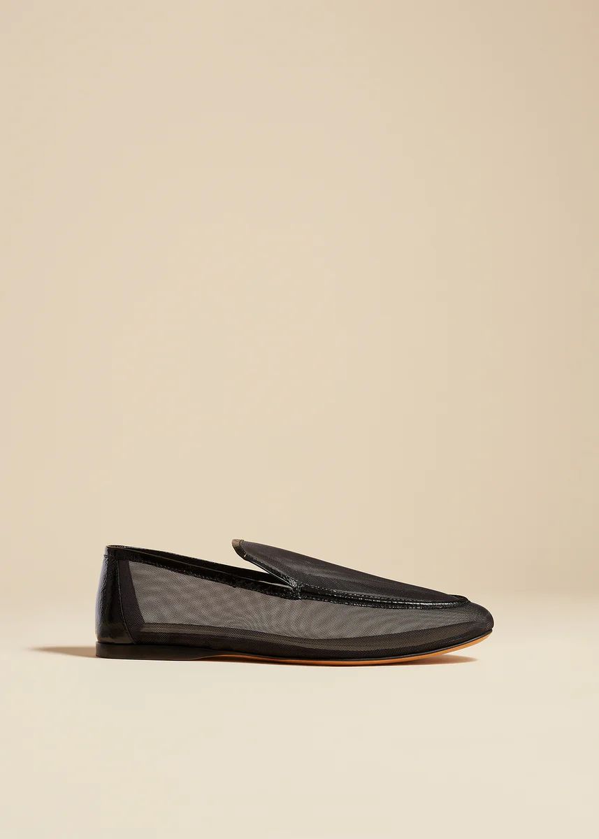 The Alessia Loafer in Black Mesh | Khaite