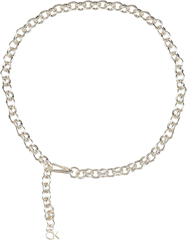 Calvin Klein Women's Slim Mesh and Chain Fashion Waist Belts for Dresses, Trousers | Amazon (US)