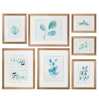 Gold Traditional Gallery Wall Frame Set (7-pieces) | The Home Depot