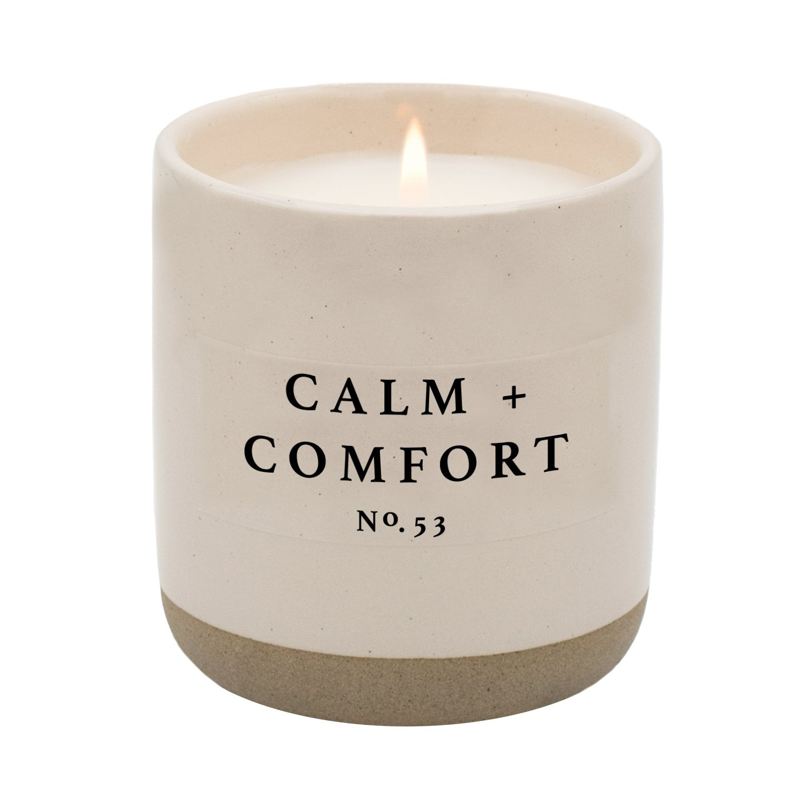 Calm + Comfort Soy Candle | Stoneware Jar Candle | Sweet Water Decor, LLC