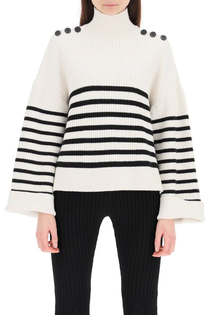 Self-Portrait Mariner Stripe Sweater | Cettire Global