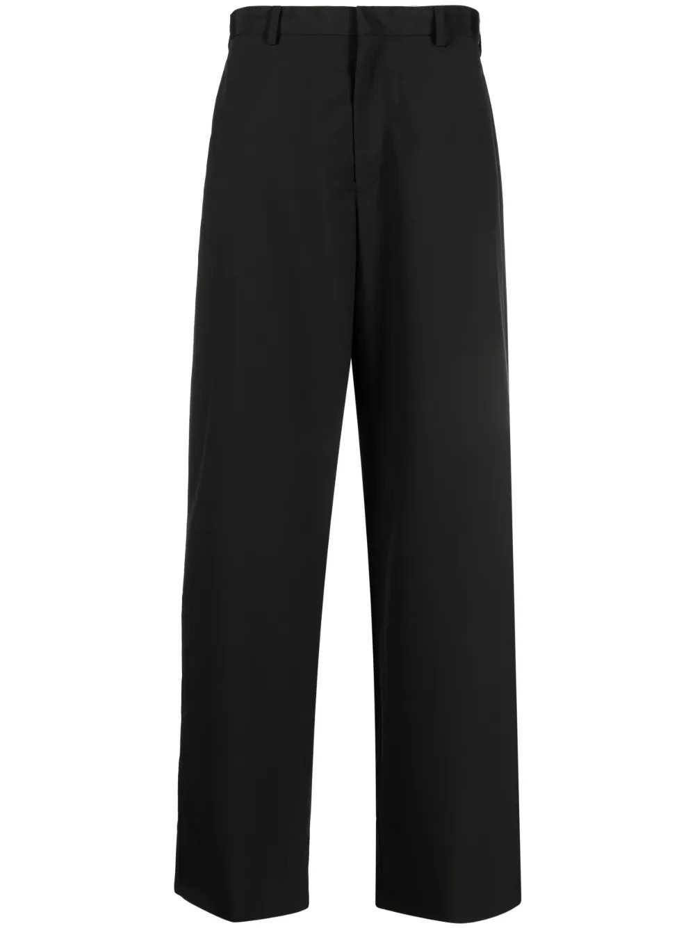 Prada Pantalon Ample à Patch Logo - Farfetch | Farfetch Global