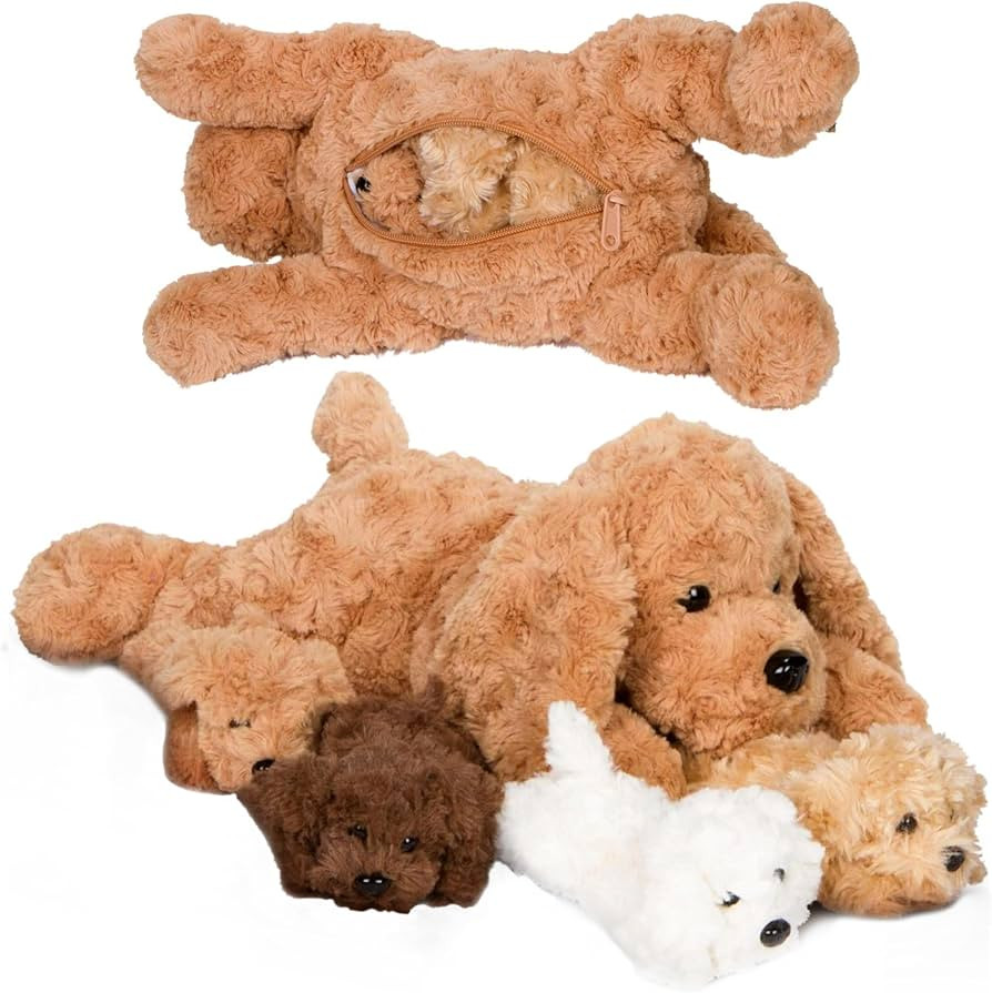 PixieCrush Adopt Me Dog Stuffed Animals for Girls Ages Three to Eight- Mommy Labradoodle with Fou... | Amazon (US)