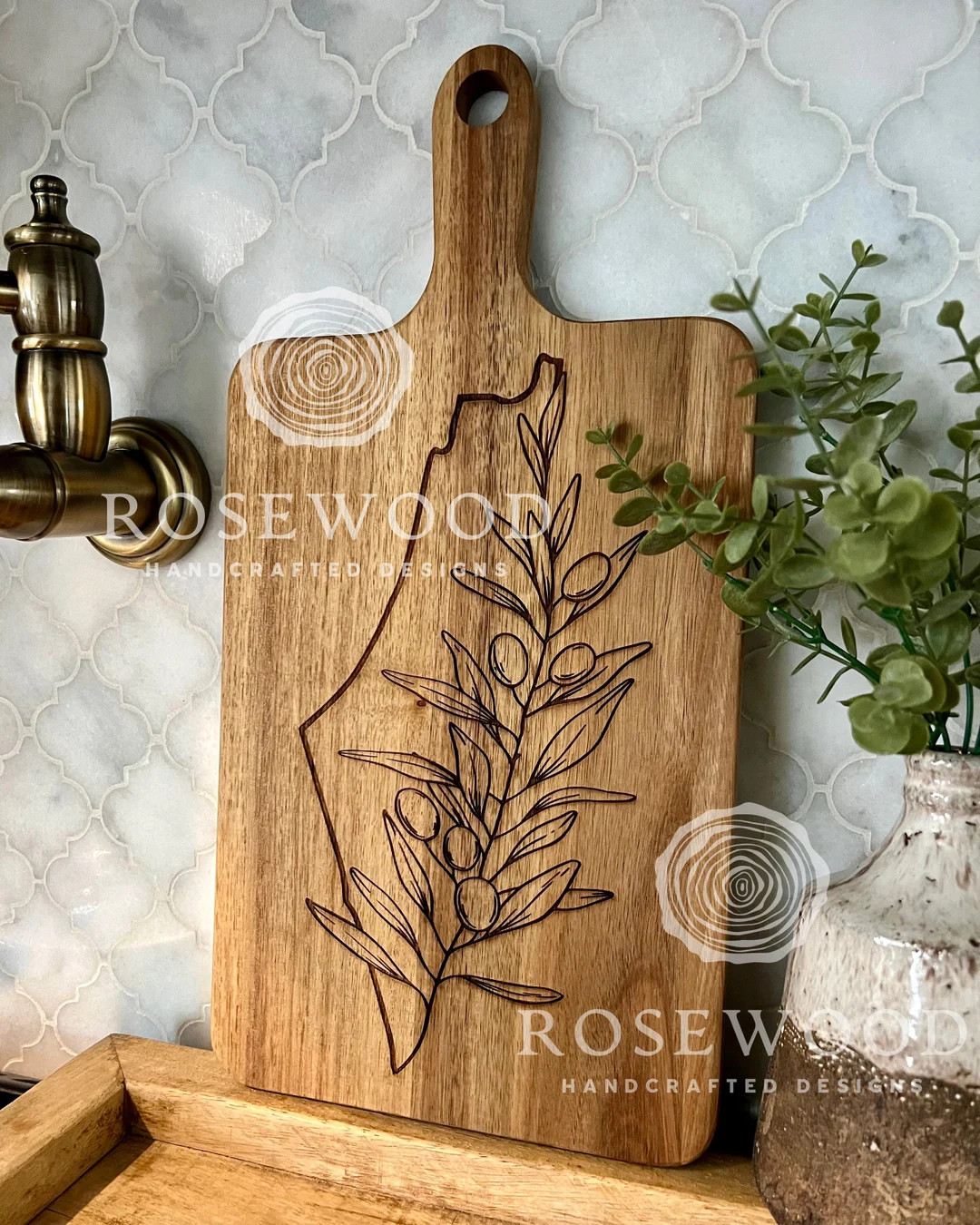 Palestine Olive Branch Large Engraved Cutting Board Ramadan Eid Table Decor islamic Decor Eid Gif... | Etsy (US)