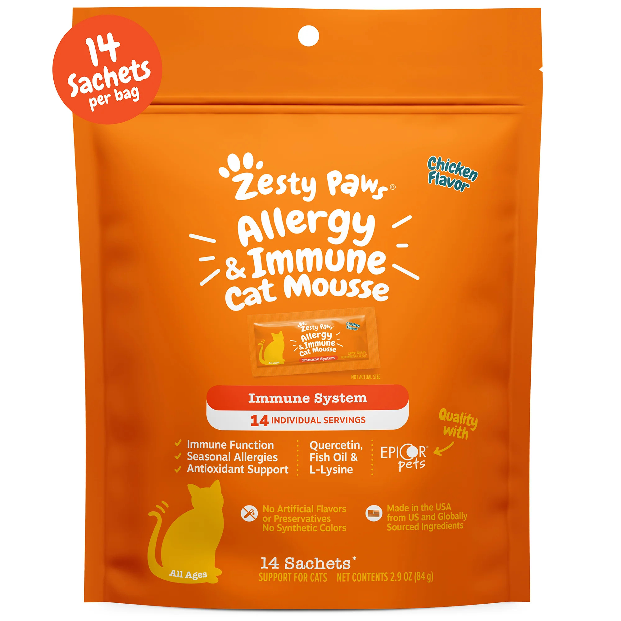 Allergy & Immune Cat Mousse | Zesty Paws