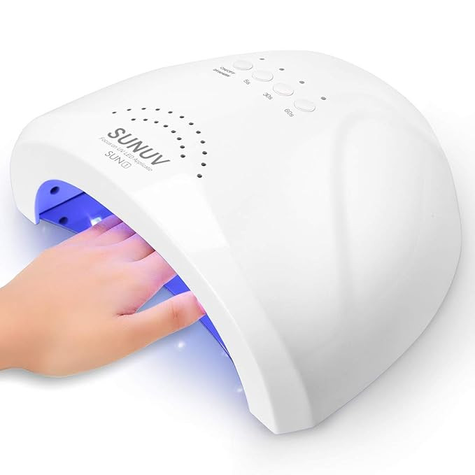 UV LED Nail Lamp, SUNUV Gel Nail Light for Nail Polish 48W UV Dryer with 3 Timers SUNone | Amazon (US)
