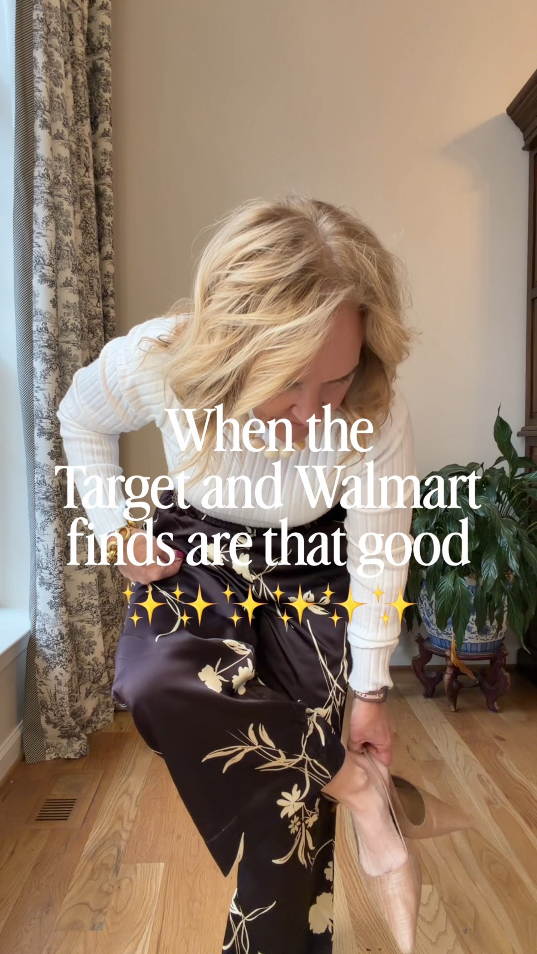 Target and Walmart combined made up most of these outfits 
Satin pants are gorgeous! I need a heel with them. Wearing size medium.
Pair with the ribbed mop, neck, and the denim lady jacket and it’s aware now look for out to dinner
Or pair with a Lacey lightweight white blouse with an acro crochet sweater over your shoulders and sandals and you’re ready for vacation or summertime.
The white cotton blouse is pretty sheer. You’ll need either a nude bra or a modesty Cami I will link one.
My necklace is by bubble bar. I love these necklaces and this ivory color is so pretty.
Don’t miss the purses by Walmart and target they make such a statement and a really great quality

#LTKTravel #LTKOver40 #LTKPetite