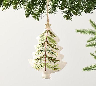 Fabric Tree Ornament | Pottery Barn (US)