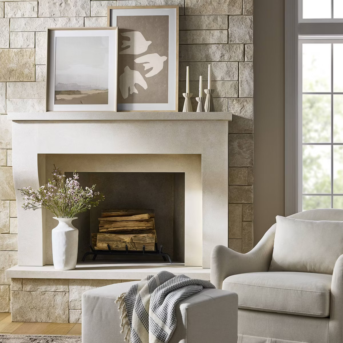 20"x30" Bird Light Wood Framed Art - Threshold™ designed with Studio McGee | Target