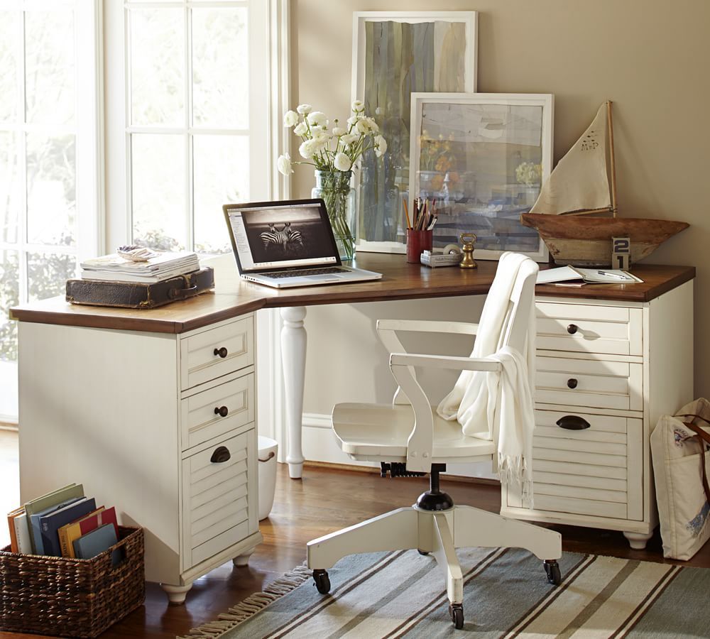Whitney Corner Desk with Drawers | Pottery Barn (US)