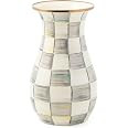 MACKENZIE-CHILDS Tall Enamel Vase, Unique Flower-Vase Decor for Living Room, Gray-and-White Sterl... | Amazon (US)