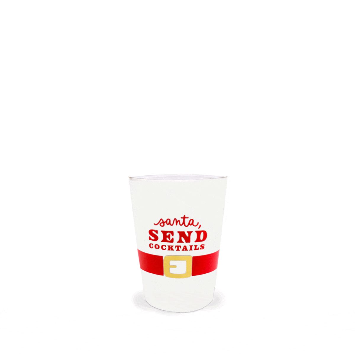 Santa Send Cocktails Reusable Cupstack Set | Packed Party