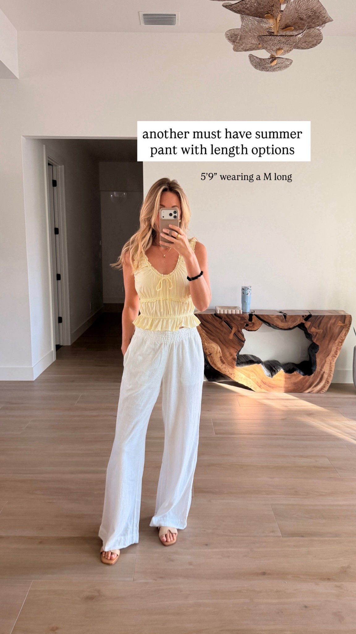 Long length linen white pants from target 

#LTKdayinmylife #LTKmomlife #LTKgrwm