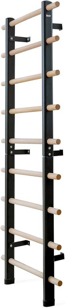 DHT Wood Stall Bar, Swedish Ladder Suspension Trainer with 9 Strategic Rods, for Home, Gym, Schoo... | Amazon (US)