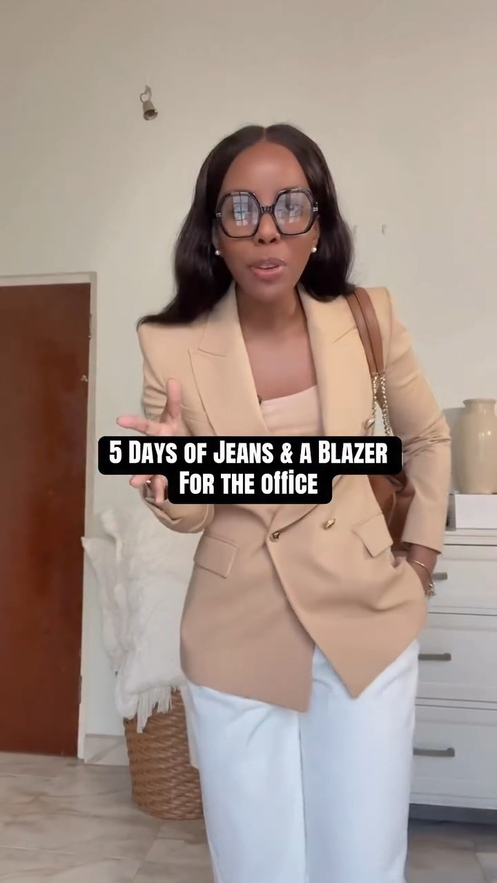 5 Days of Styling Jeans and a Blazer to the Office! 

Even though I’m not allowed to wear jeans to the office a few people have asked for some jeans and a blazer outfit Inspo. DSJCOX_12 for 12% off🎉🎉

Jeans: @commense.official 
Blazer: @zara 
Heels: @stevemadden 
Bag: @katespadeny 

#jeansandblazer