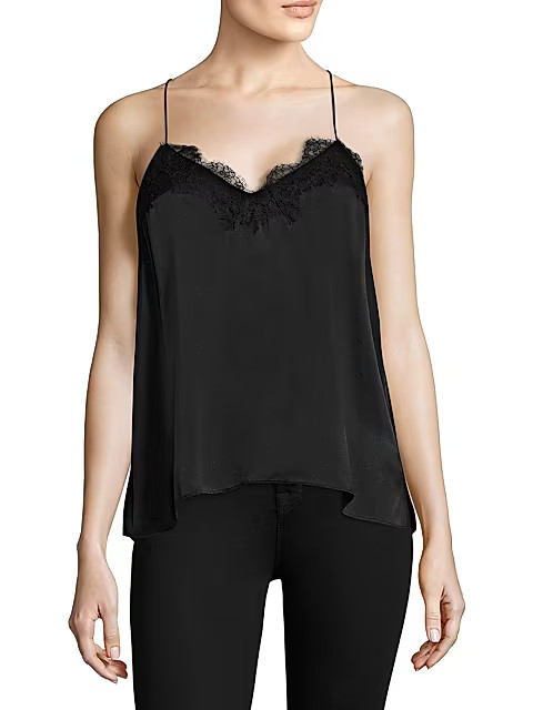 Cami NYC Racer Silk Charmeuse Camisole | Saks Fifth Avenue