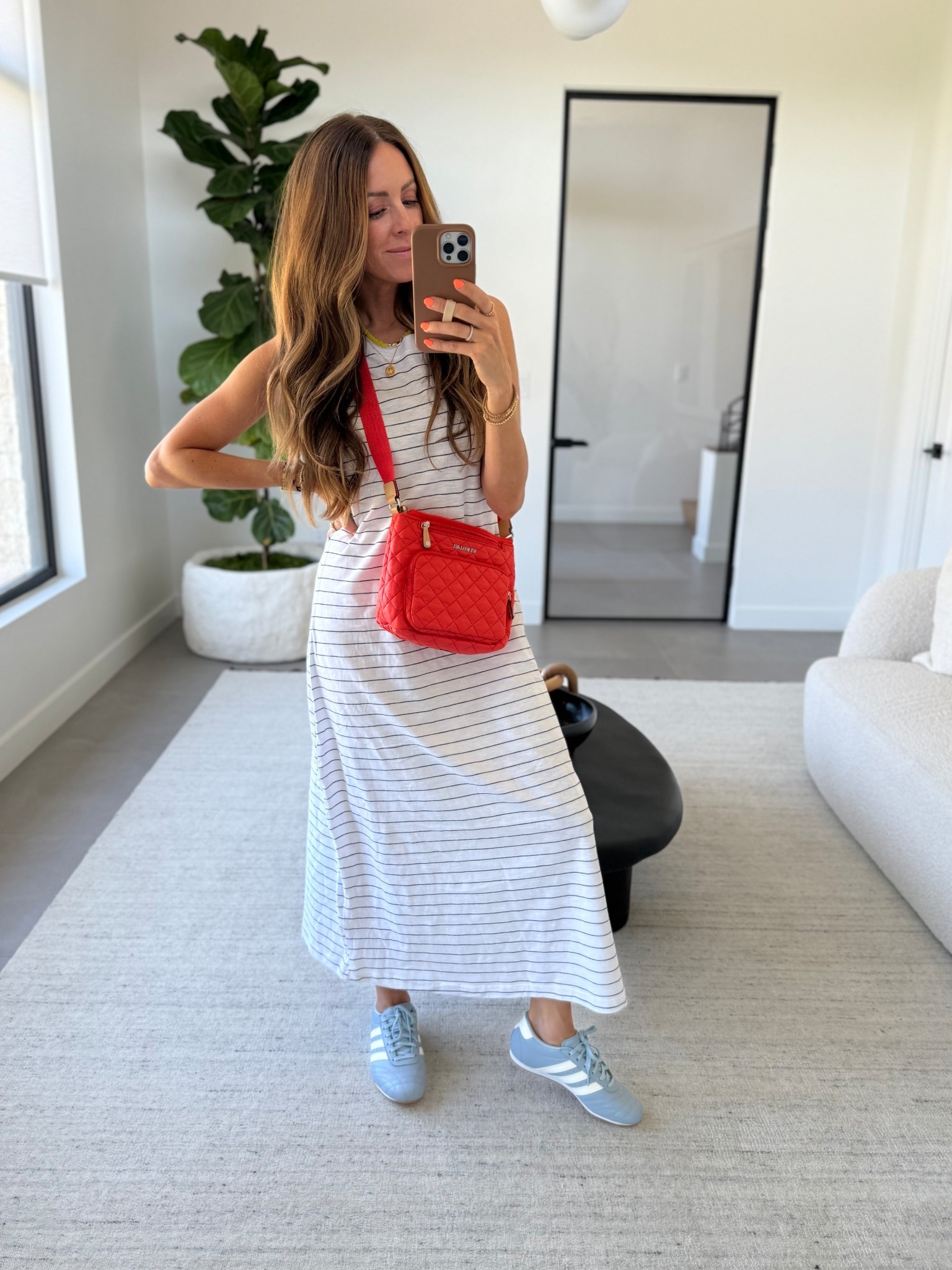 Love this casual Walmart dress!! So many fun ways to style it and add fun pops of color!