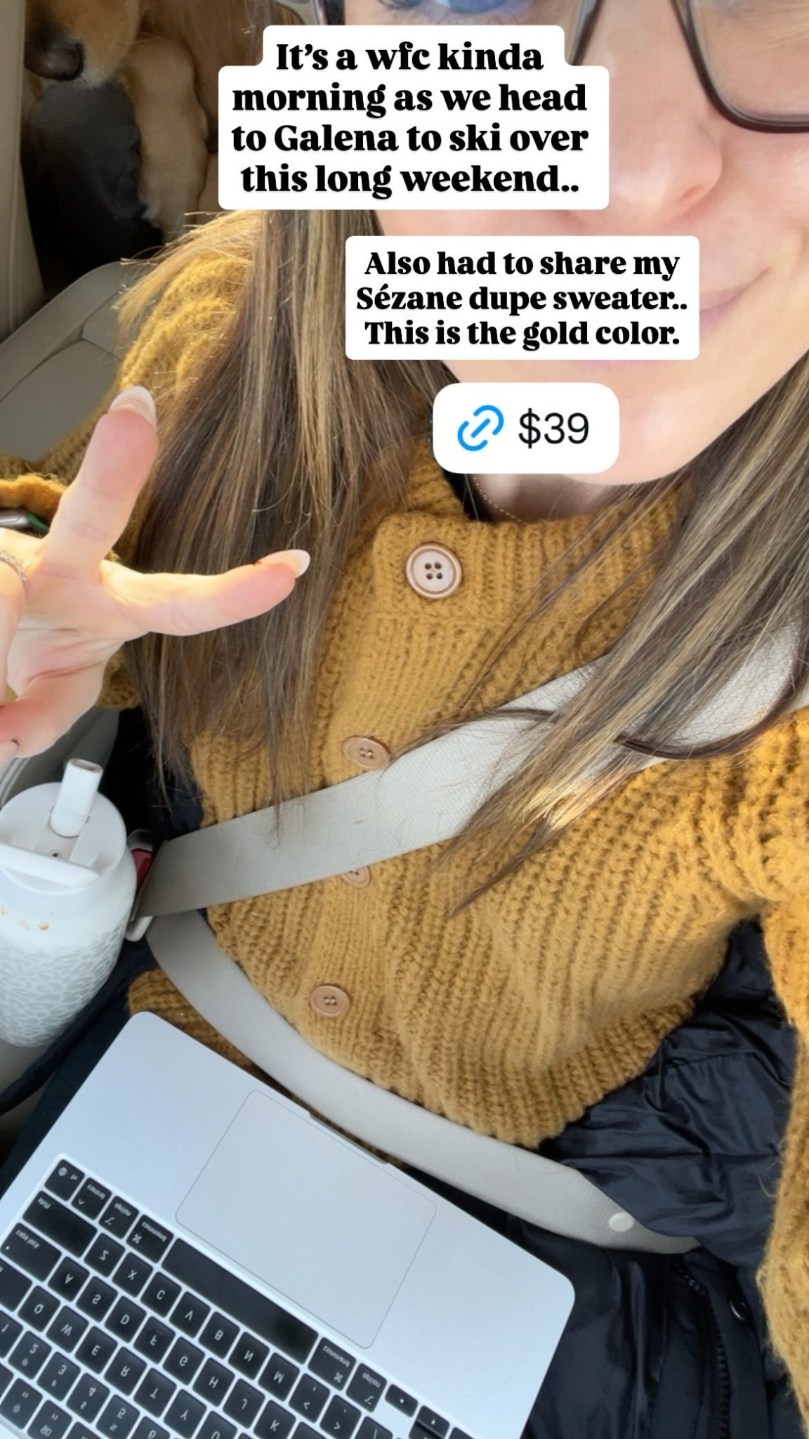 Also had to share my Sézane dupe sweater..
This is the gold color.

#LTKgrwm #LTKmomlife #LTKootd