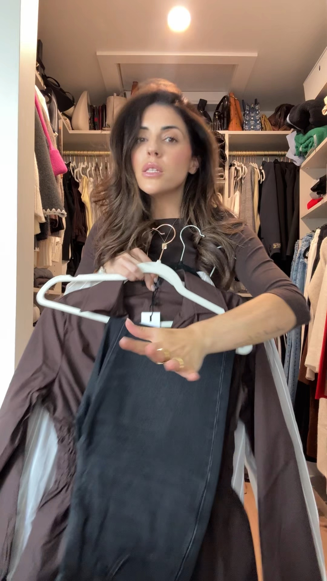 Long sleeve - XS
Poplin shirt - XS
Suede jacket - XS
Jeans - 25 short 
Trench - XXS/XS


#LTKstyletip #LTKpetite #LTKspring